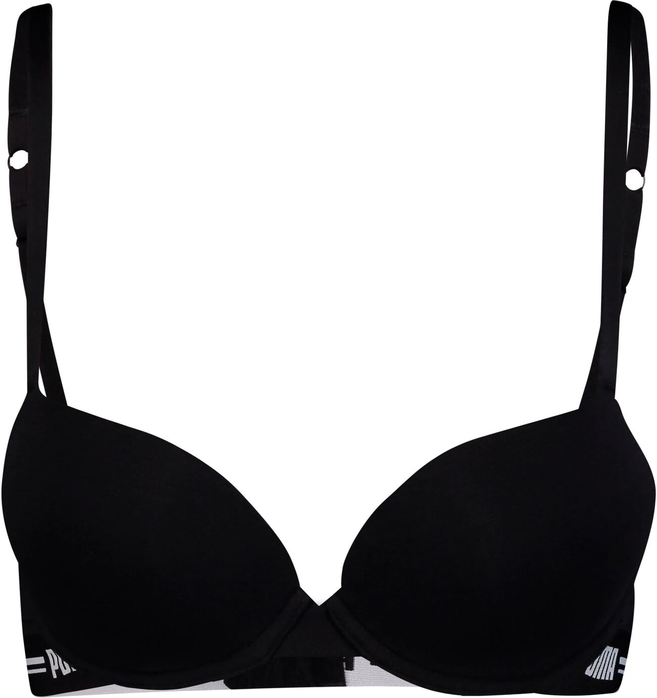 PUMA T-Shirt Bra pour Femme, Noir, Taille 34B, Vêtements