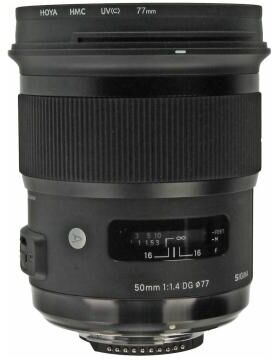 Sigma pour Nikon 50mm 1:1.4 DG HSM Art noir reconditionné Sigma pour Nikon 50mm 1:1.4 DG HSM Art noir reconditionné