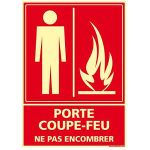 Axess Industries signalétique de secours et consignes d'urgence   type porte coupe-feu   modèle -