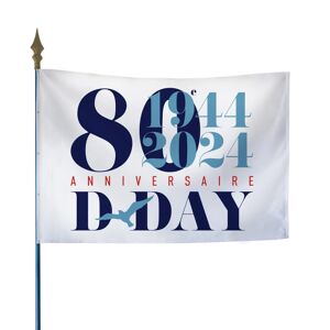 Axess Industries drapeau sur hampe special 80 ans d-day   dim. pavillon lxl 40 x 60 cm  ...