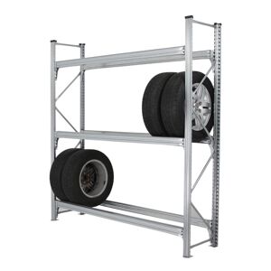 Axess Industries rack à pneus charges lourdes - simple face   long. utile 1800 mm   haut. ext....