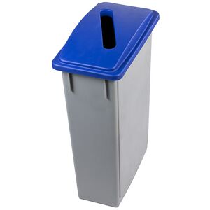 Axess Industries poubelle de tri sélectif de bureau   coloris couvercle bleu