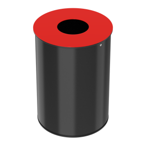 Axess Industries poubelle de tri sélectif petit volume   volume 30 l   coloris rouge