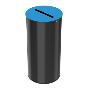 Axess Industries poubelle de tri sélectif petit volume   volume 50 l   coloris bleu