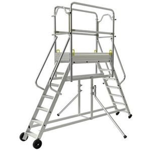 Tubesca-Comabi passerelle banche en aluminium - tubesca   nbre de marches 7   hauteur...