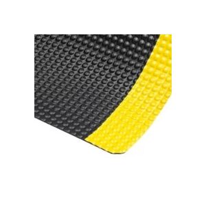 Notrax tapis antifatigue a bulles haute resistance   noir / jaune   dim. lxl 122 cm...