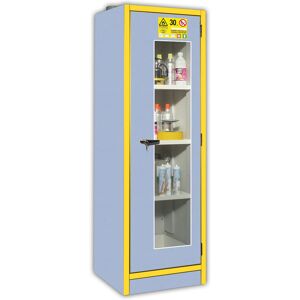 Axess Industries armoire de securite anti-feu 30min avec portes vitrees   capacite stockage 130 l