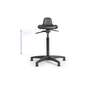 Axess Industries tabouret a assise inclinable   pietement roulettes auto-bloquantes   haut....