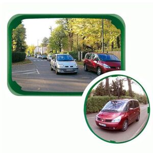 Axess Industries miroir de signalisation multi-usages a cadre rouge   dist. max. utilisation 5...