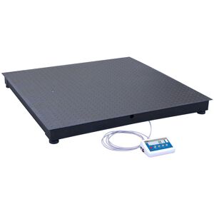 Axess Industries balance au sol 4 capteurs en acier   dim. plateau lxp 1000 x 1000 mm  ...