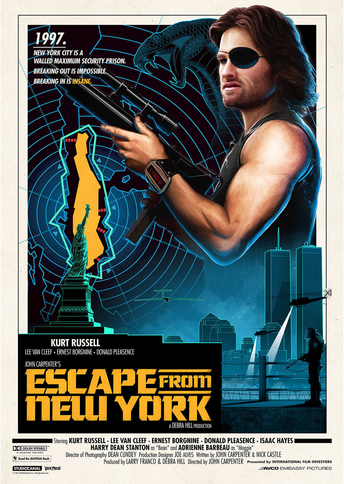 Zavvi Gallery John Carpenter's - Escape From New York Lithograph by Matt Ferguson Zavvi Gallery John Carpenter's - Escape From New York Lithograph by Matt Ferguson
