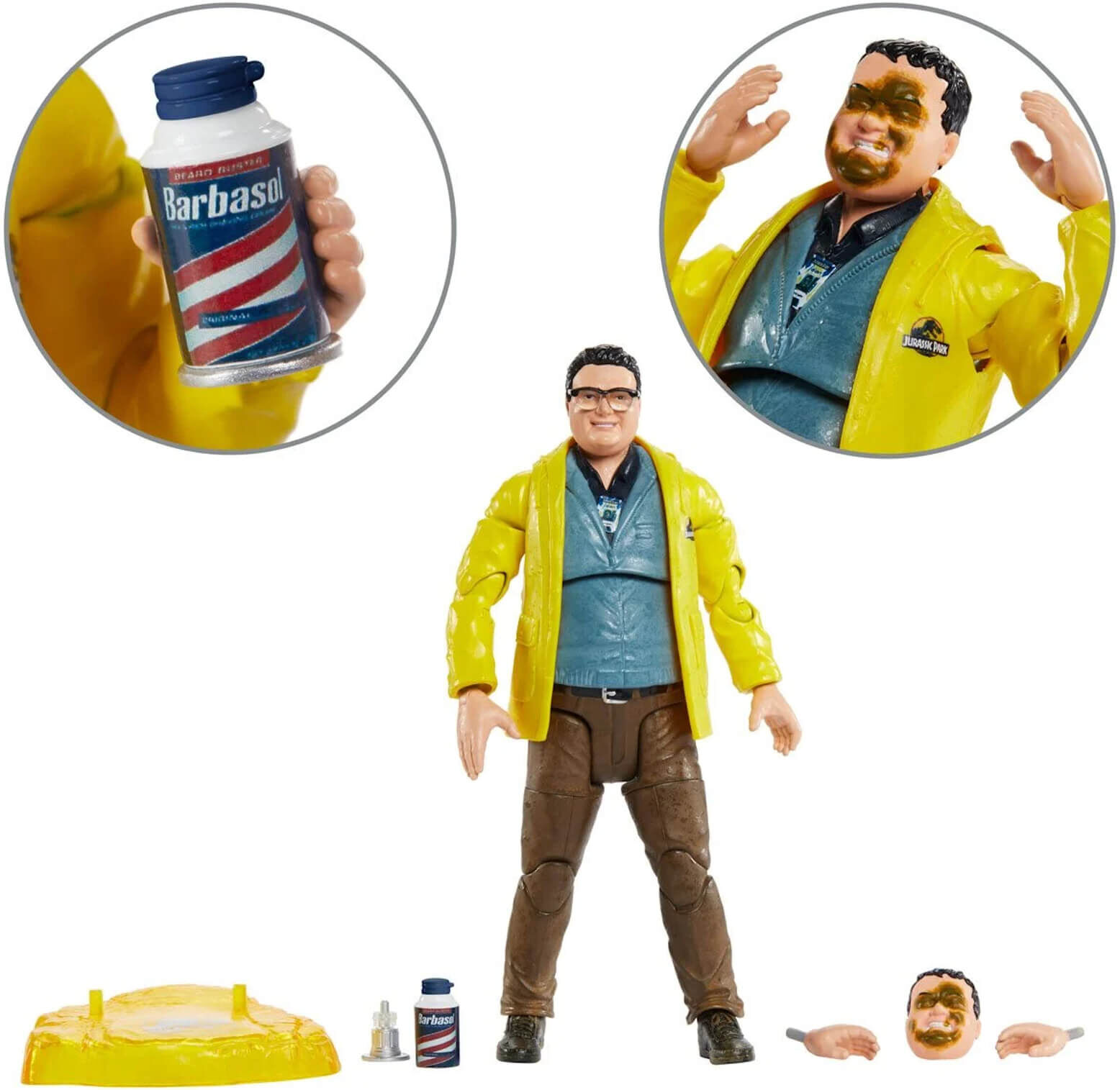 Mattel Figurine Mattel Dennis Nedry Jurassic Park Amber Collection 15 cm Mattel Figurine Mattel Dennis Nedry Jurassic Park Amber Collection 15 cm