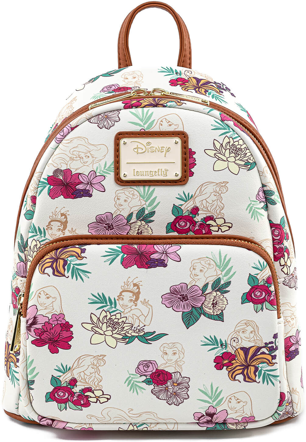 Loungefly Disney Princess Floral Mini Backpack Loungefly Disney Princess Floral Mini Backpack