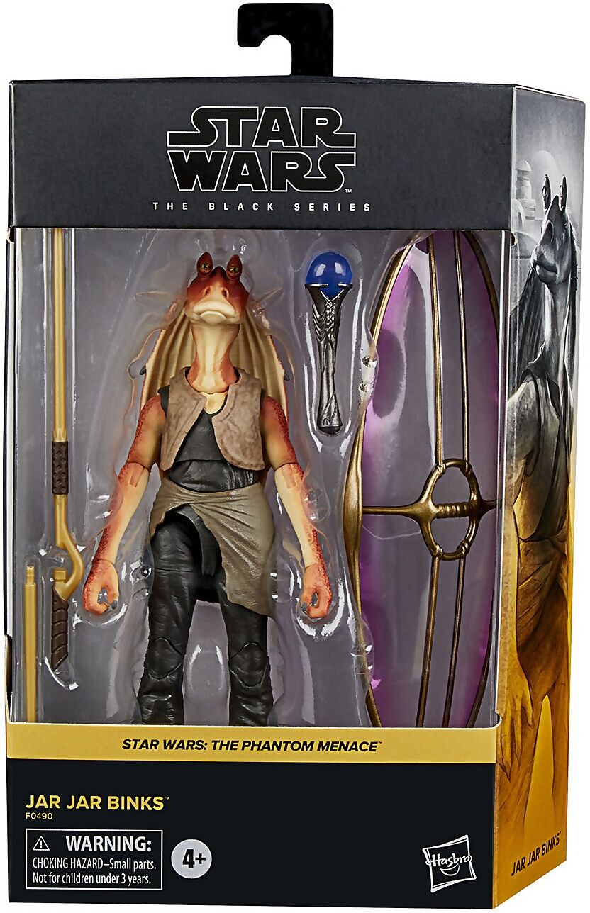 Hasbro Star Wars The Black Series Jar Jar Binks Star Wars: La Menace Fantôme Collectible - 15 cm