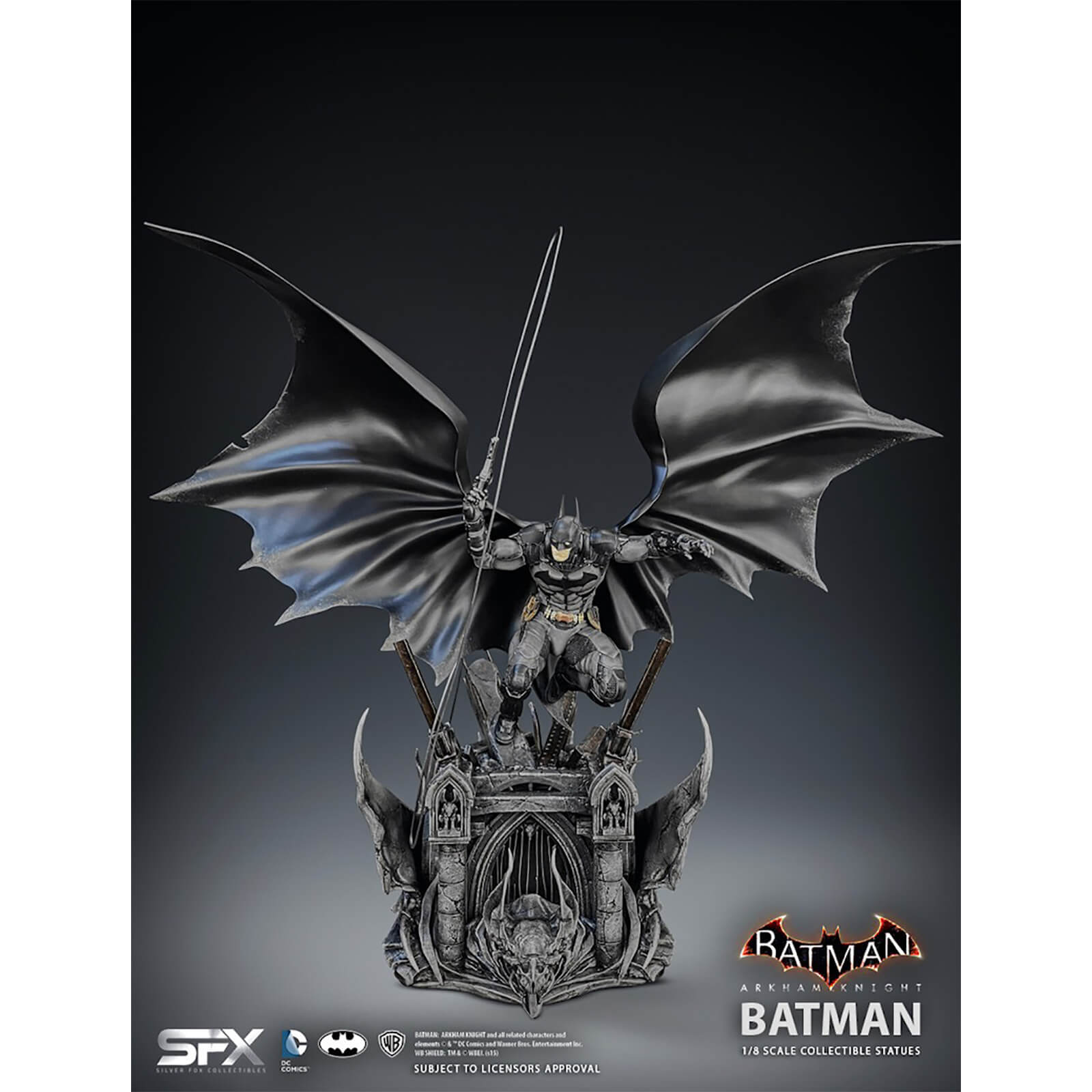 Silver Fox Collectibles Batman Arkham Knight Batman 1/8 Scale Statue Silver Fox Collectibles Batman Arkham Knight Batman 1/8 Scale Statue