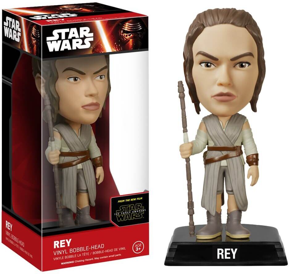 Wacky Wobbler Figurine à Tête Branlante Rey- Star Wars Episode VII Wacky Wobbler Wacky Wobbler Figurine à Tête Branlante Rey- Star Wars Episode VII Wacky Wobbler
