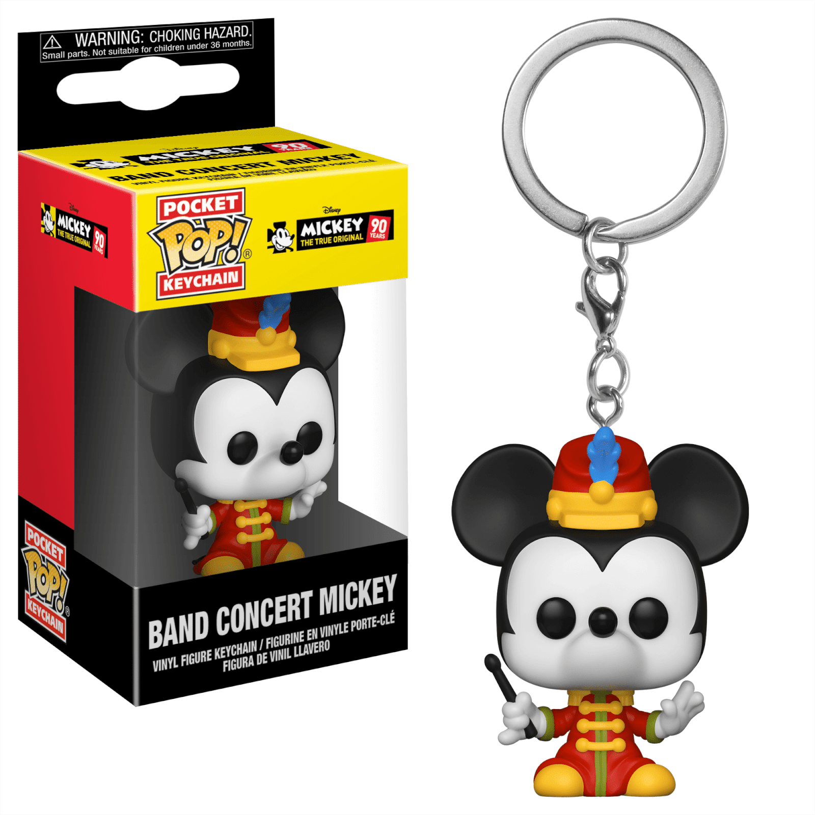 Pop! Keychain Porte-Clés Pocket Pop! Band Concert - Disney Mickey Fête ses 90 Ans