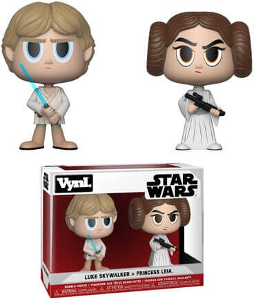 Vynl. Figurines Vynl. Princesse Leia et Luke Skywalker Star Wars Vynl. Figurines Vynl. Princesse Leia et Luke Skywalker Star Wars