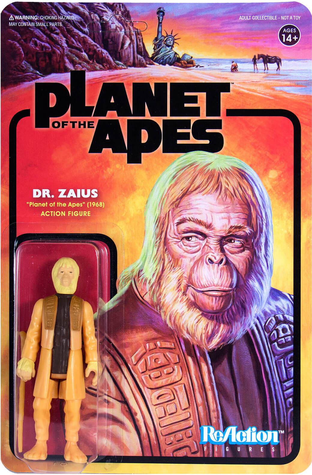 Super7 Figurine ReAction La Planète des Singes Dr Zaius Vague 1 Super7 Figurine ReAction La Planète des Singes Dr Zaius Vague 1