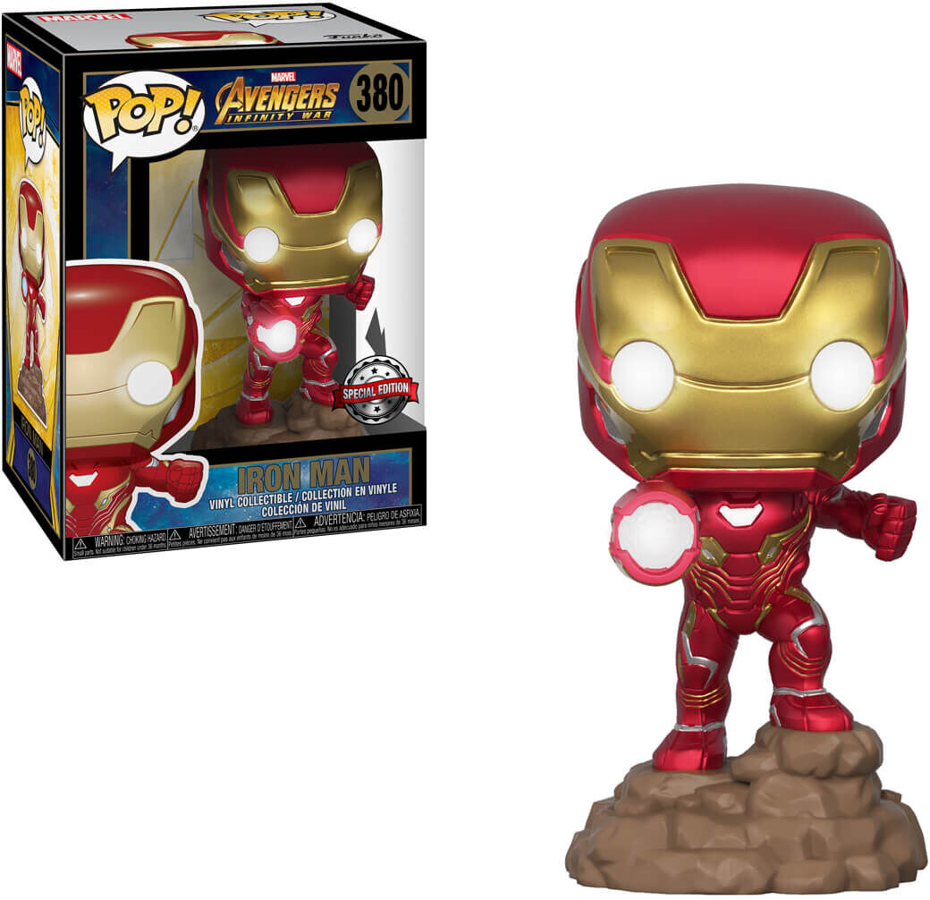 Pop! Vinyl Marvel Avengers : Infinity War Iron Man (Light Up) Funko Pop Exclusive