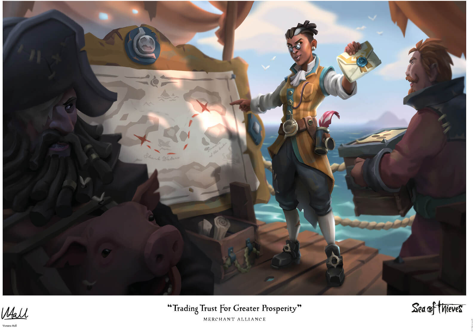 Rare Heritage Sea of Thieves Limited Edition Art Print - Merchant Alliance Rare Heritage Sea of Thieves Limited Edition Art Print - Merchant Alliance