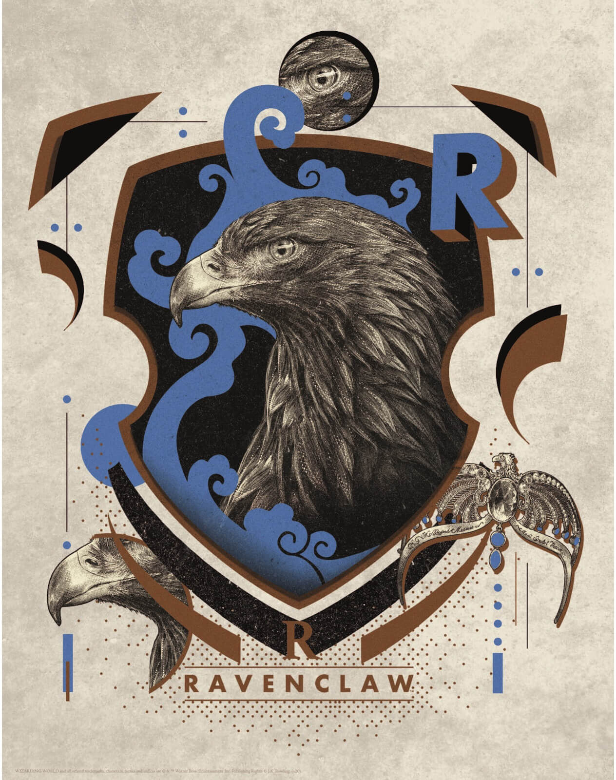 Harry Potter Art Print : Ravenclaw Crest Harry Potter Art Print : Ravenclaw Crest