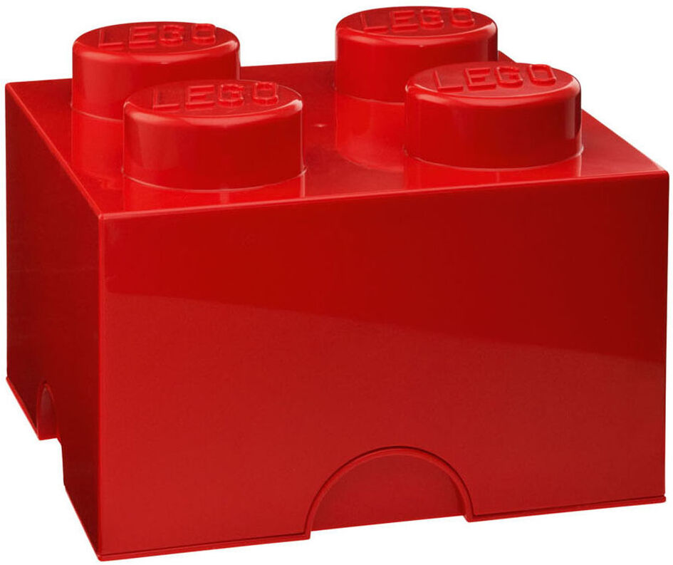 Room Copenhagen Brique de rangement LEGO® rouge 4 tenons Room Copenhagen Brique de rangement LEGO® rouge 4 tenons