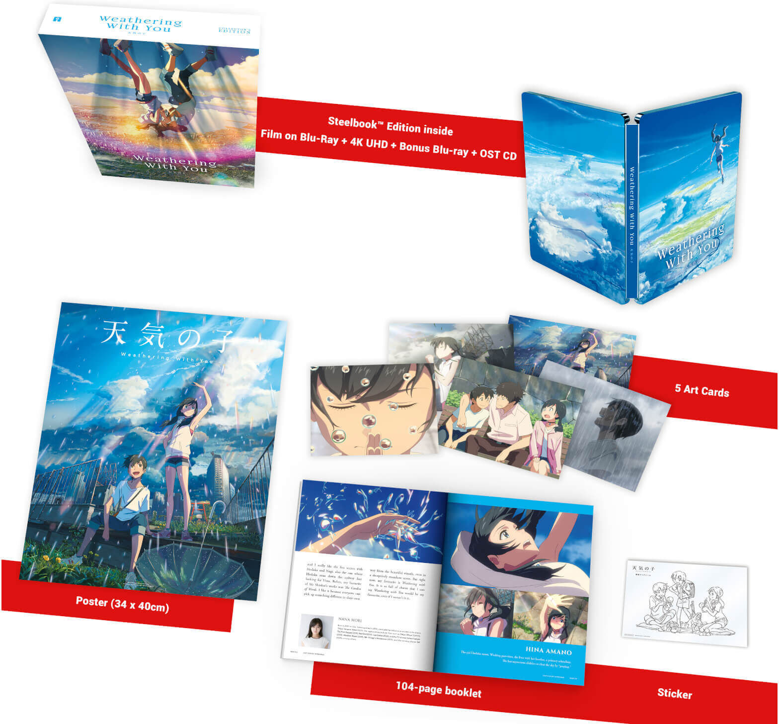 Anime Ltd Exclusivité Zavvi : Steelbook Deluxe Les Enfants du temps - 4K Ultra HD (Blu-ray 2D Inclus) Anime Ltd Exclusivité Zavvi : Steelbook Deluxe Les Enfants du temps - 4K Ultra HD (Blu-ray 2D Inclus)