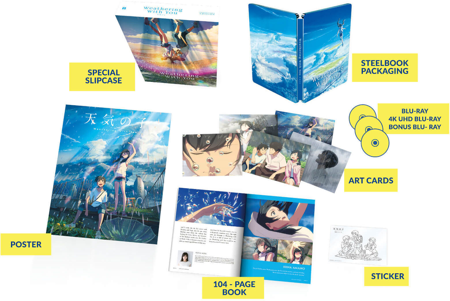 Anime Ltd Steelbook Deluxe Les Enfants du temps - 4K Ultra HD (Blu-ray 2D Inclus) Anime Ltd Steelbook Deluxe Les Enfants du temps - 4K Ultra HD (Blu-ray 2D Inclus)
