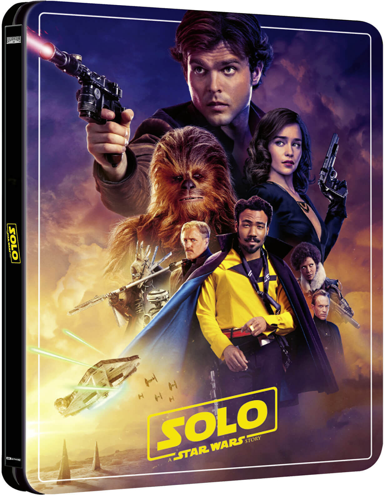 Disney Solo: A Star Wars Story - Steelbook 4K Ultra HD (3 disques,Blu-Ray 2D Inclus) - Exclusivité Zavvi Disney Solo: A Star Wars Story - Steelbook 4K Ultra HD (3 disques,Blu-Ray 2D Inclus) - Exclusivité Zavvi