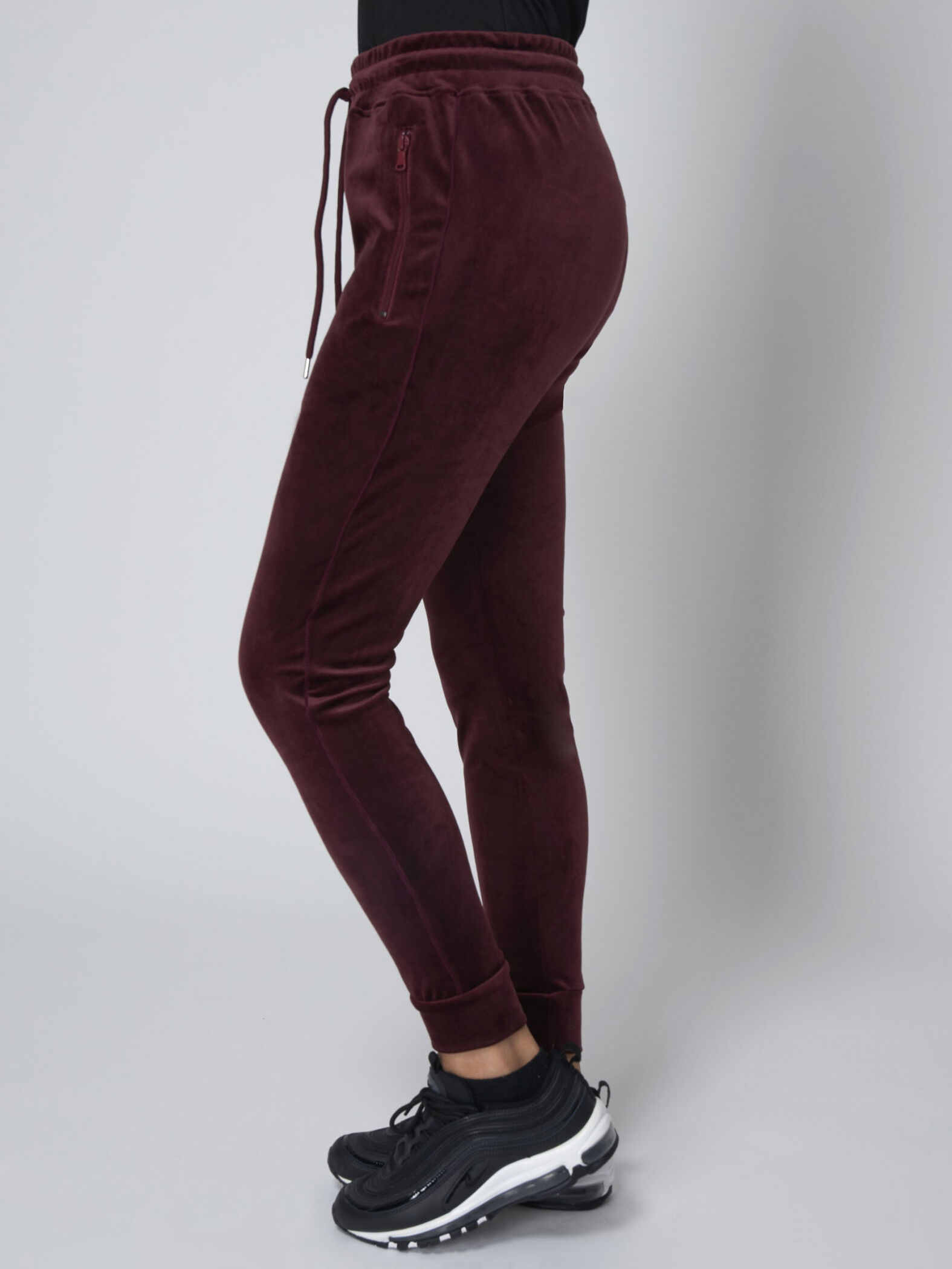 Project X Paris Pantalon de jogging velvet - Couleur - Bordeaux, Taille - XL