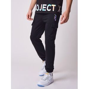 Project X Paris Bas de jogging ecriture irisee - Couleur - Noir, Taille - XL