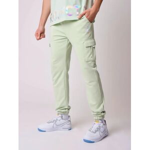 Project X Paris Bas de jogging ecriture irisee - Couleur - Vert d'eau, Taille - M