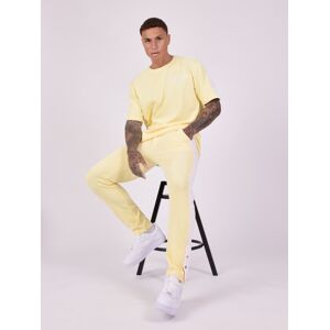 Project X Paris Bas de jogging en maille avec bande sur le côte - Couleur - Jaune, Taille - XL