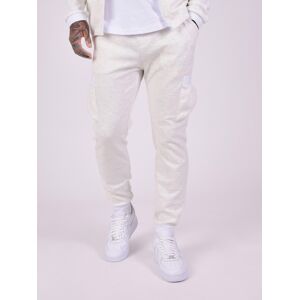 Project X Paris Bas de jogging en tissus texture et details elastique sport - Couleur - Blanc, Taille - L