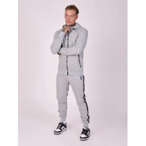 Project X Paris Bas de jogging basic zip logo - Couleur - Gris clair, Taille - S