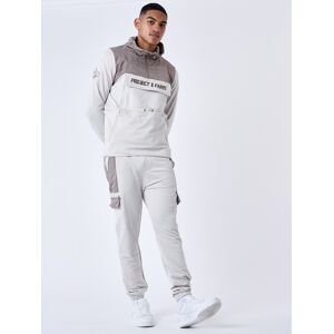 Project X Paris Bas de Jogging style cargo bicolore - Couleur - Greige, Taille - L