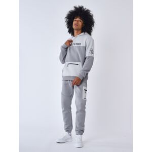 Project X Paris Bas de Jogging colorblock - Couleur - Gris clair, Taille - L