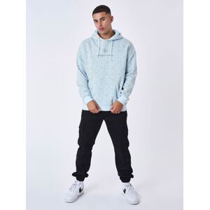 Project X Paris Sweat a capuche all over labyrinthe - Couleur - Ice blue, Taille - L