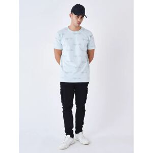 Project X Paris Tee-shirt imprime signature all over - Couleur - Ice blue, Taille - XL