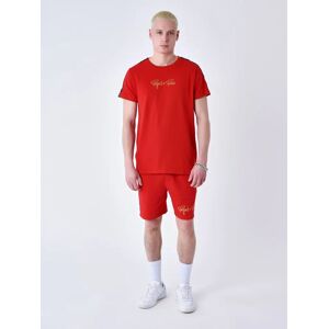 Project X Paris Short classique Bandes brode cote - Couleur - Rouge, Taille - XL