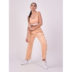 Project X Paris Pantalon à pression en tissu éponge - Couleur - Pêche, Taille - XS