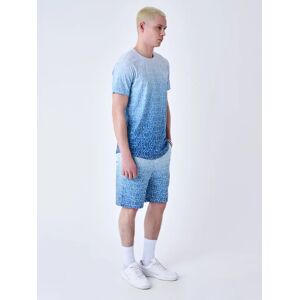 Project X Paris Short de bain a effet degrade bicolore et all over - Couleur - Ice blue, Taille - XL