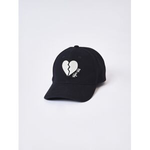 Project X Paris Casquette ajustable unisexe c?ur brise - Couleur - Noir, Taille - Unique