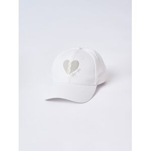 Project X Paris Casquette ajustable unisexe c?ur brise - Couleur - Blanc casse, Taille - Unique