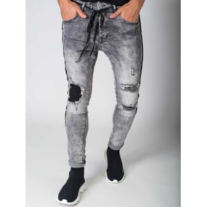 Project X Paris Jean slim empiecement biker - Couleur - Gris, Taille - 29