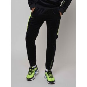 Project X Paris Pantalon de jogging velvet empiecement contraste - Couleur - Jaune fluo, Taille - M