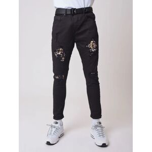 Project X Paris Jean Skinny empiecement baroque - Couleur - Noir, Taille - 32