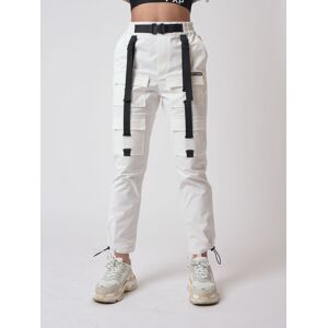 Project X Paris Pantalon a poches et detail sangle - Couleur - Blanc, Taille - L