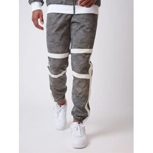 Project X Paris Pantalon de jogging bi-matiere reflechissante motif camouflage CAMO REFLECT - Couleur - Blanc, Taille - S